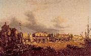 Paul, John View of Old London Bridge as it was in 1747 France oil painting reproduction